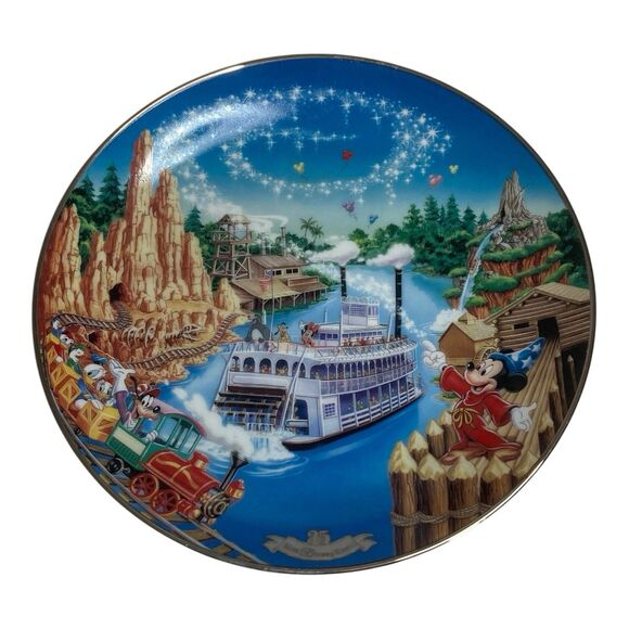 Walt Disney World Plates 25th Anniversary Collector Bradford Exchange Mickey - Picture 3 of 16
